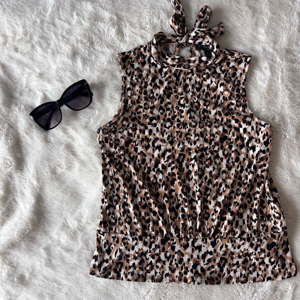 Banana Republic Leopard Print Tank Top